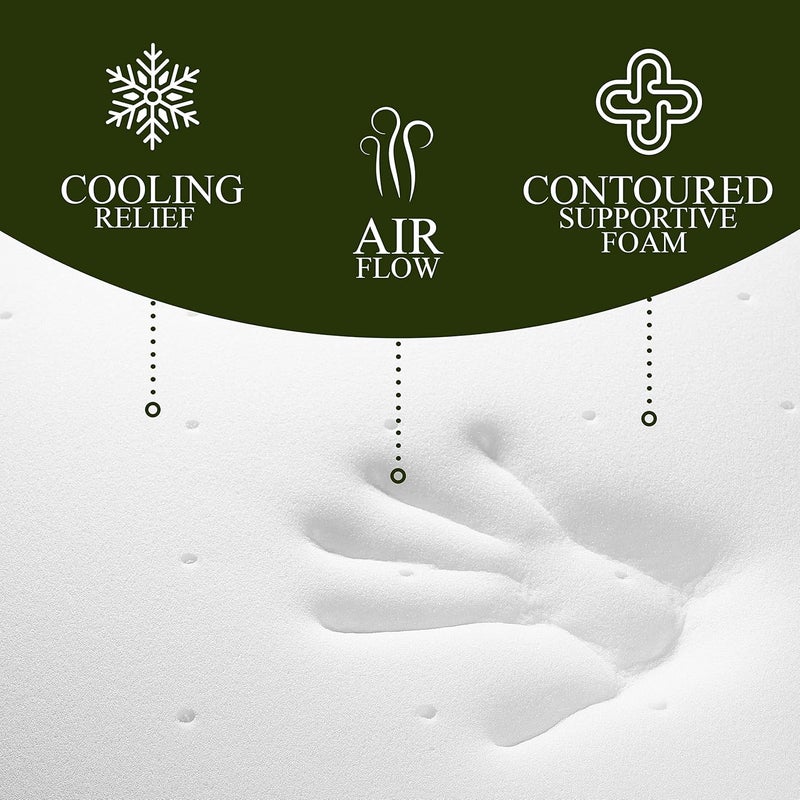 Modera Organic Cotton Toddler Mattress Topper | Ventilated 2-Inch Memory Foam CertiPUR-US Topper Pad, Waterproof & Washable Cover for Toddler Bed, Soft Padding, Nonslip Bottom, Travel Strap, 52"x27.5"x2" - Image 3